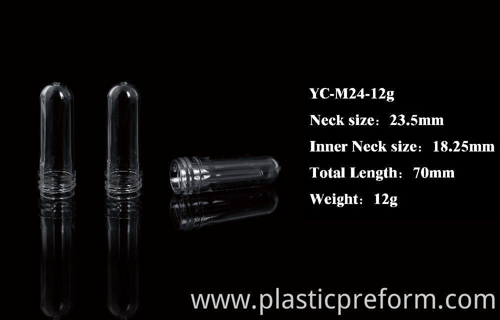 24mm 24/410 neck 12g PET preform